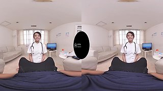 Asian horny nurse VR porn video
