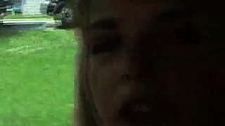 Blonde With Natural Big Boobs Loves Putting A Toy In Her