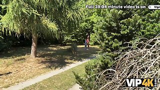 George Uhl pounds unfaithful teen wife in the bushes - POV blowjob