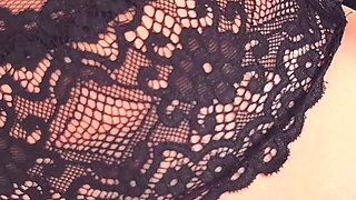Real Fast Female Morning Orgasm with a Black Magic Wand on a Perfect Small Trimmed Pussy