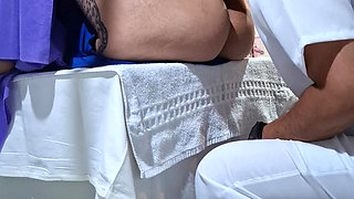 The Gynecological Exam Ends with the Patient's Orgasm and the Doctor's Cumshot.