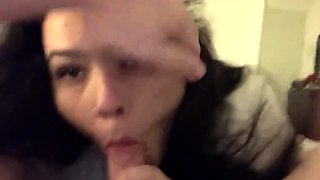 Sucking Him Off POV - Amateur Blowjob Video