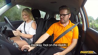 Amber Deen's Scottish student gives a hot driving lesson in HD porn