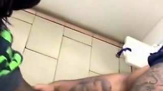 Gilfriends Get A Quicky At Macdonald Toilet