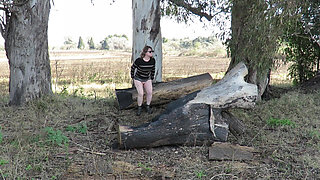 Patricia in the Countryside, Pee and Masturbation Outdoors