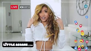 Skinny Asian Clara Trinity Fucks Stepbro Johnny Love in Hot Sextape