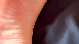 Cum on Sexy Oiled Soles Close up Real Amateur Footfetis POV