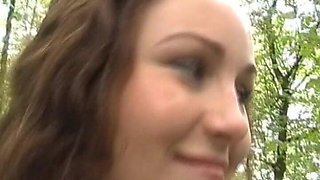 Two Cute German Babes Playing Together in Outdoor Session