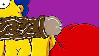 Wife Cheats on Her Husband with a Fitness Trainer. Cartoon. Simpsons Parody
