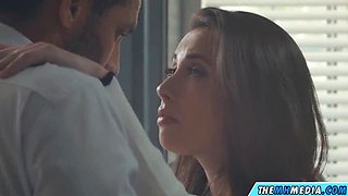 Horny Teen GF Fucks in Kitchen - Sensual Brunette Babe