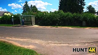 Hunt4k. red haired babe was really innocent to screw while gf was seeing