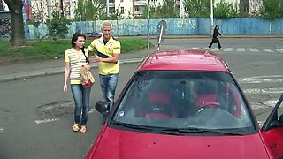 Driven to a field and fucked in the ass