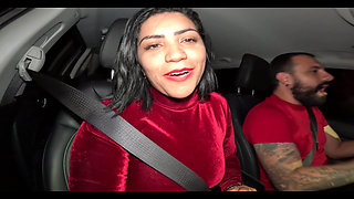 Cum-filled Ass in the Car! Wife Takes It Raw and Husband Fucks Her Cum-loaded Hole!