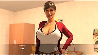 The Visit - Karen's Path in an animated threesome adventure