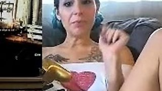 Cute horny teen brunette slut jerking
