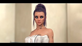 Bangladeshi model Loveskysan69real plays a wild cougar in 3D animated fun