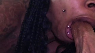 Sexy Ebony Freak Princess P Sucks and Fucks