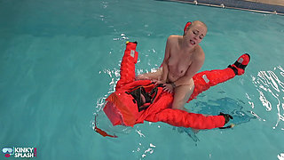 Naked and Horny on My Inflatable Submarine Girl
