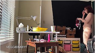 Spying On Me Cleaning My Room Naked - Full Video! Voyeur