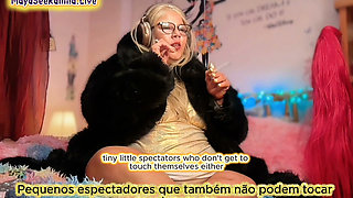 Steaming Hot JOI with Brazilian MILF BBW Goddess in Gold