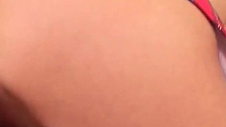 Young College Student Amanda Vamp Bates with a Big Black Dildo in the Classroom