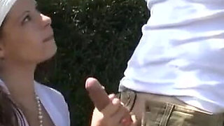 Outdoor smoking and nasty anal fuck