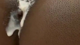 Late afternoon fucking, playing with my creamy pussy