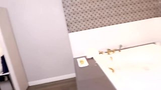 Bubble arses oily shag after sloppy blowing cock