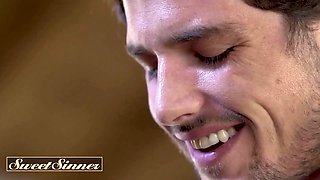 Sweet sinner - innocent stepbrother gets pulled into intense, golden shower with his fellating hot sister in law