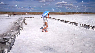 White Silence on Salt Lake Elton