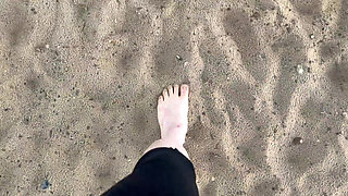 Barefoot Walking on the Beach Sfw