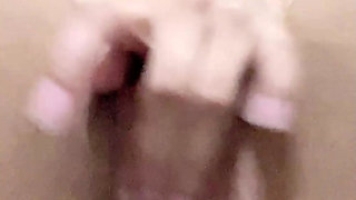 18 Year Old Teen Fucks Herself Deep with Big Black Dildo - Creampie Fantasy