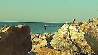 Amazing Blowjob on the Beach - Lots of Cum All Over My Face