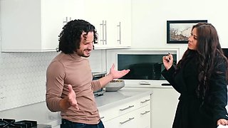 Bossy Latina Takes Control in the Kitchen After a Bold Request