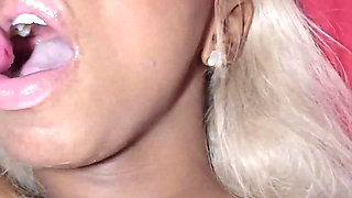 Beautiful Ebony and a Thick MILF Sharing Some Hard Cocks