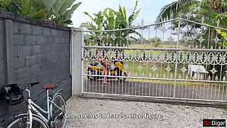 Snake Catcher Gets Tricked and Fucked - Squirting and Cum Swallowing