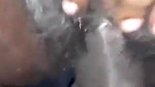 Big Black Cock Pounding My Hairy Pussy Back of My Car Moaning Orgasms