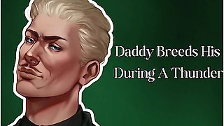Daddy Breeds His Kitten During A Thunderstorm