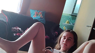 This maid finds her boss's toy and masturbates with it