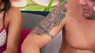 Hot latina teen gets her cunt licked and fucked roughly until everything hurts