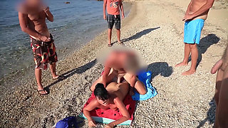Free Fuck on the Beach! the Ultimate Cum Party! Everyone Can Cum!