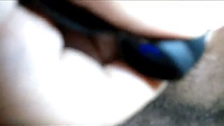 Exciting POV of real grandparent couple