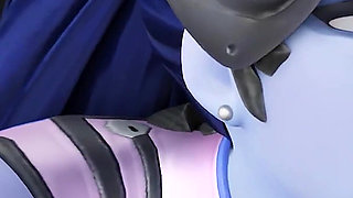 Widowmaker Punished for Cake - Intense BBC Fuck & Creampie - 3D Overwatch Porn