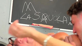 445 MILF Teacher - Threesome - 3some - MMF - Pissing - DP