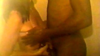 Mature Girl's Interracial Cuckold Shower Sex