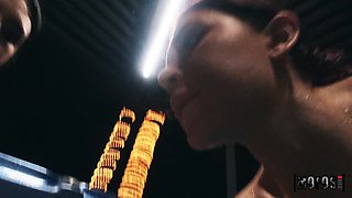 Lustful lesbians in the pool breathtaking porn movie