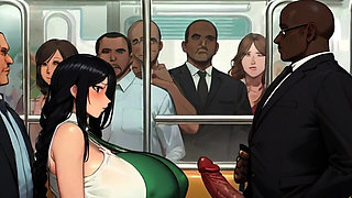 Big Ass Milfs, Big Natural Titty Having Teens, & Exotic Beautiful Women GET FUCKED In Spicy Toons: The Subway 2