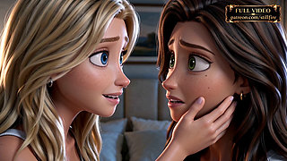 Nora Comforts Elara - 3D Animated Lesbian Romance