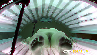 Czech Solarium 10: Shaved Pussy in Solarium, No Fucking Shame
