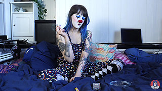 Hairy Clown Smokes